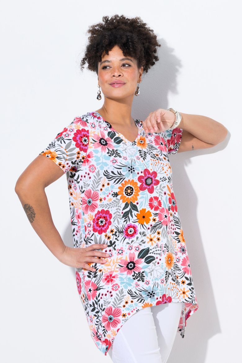Plus size veliki brojevi Košulja cvjetnog uzorka za punije