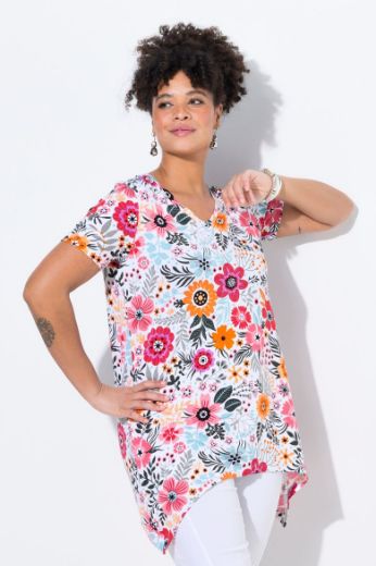 Plus size veliki brojevi Košulja cvjetnog uzorka za punije