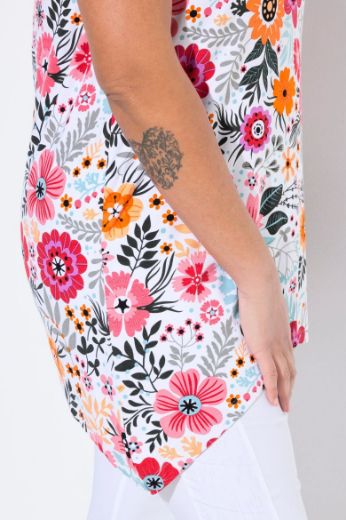 Plus size veliki brojevi Košulja cvjetnog uzorka za punije