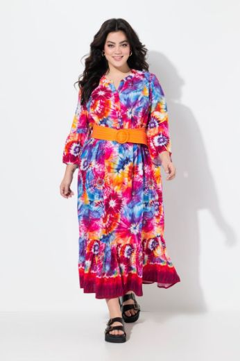 Plus size veliki brojevi Haljina s printom za punije