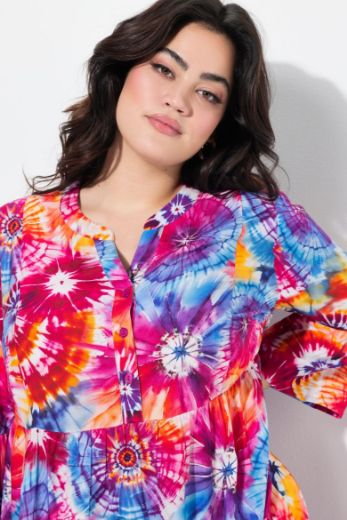 Plus size veliki brojevi Haljina s printom za punije