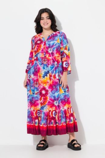 Plus size veliki brojevi Haljina s printom za punije