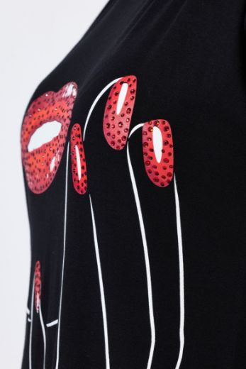 Plus size veliki brojevi Majica kratkih rukava A kroja za punije