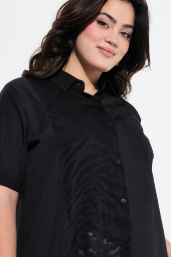 Plus size veliki brojevi Bluza s dodatkom ukrasne čipke za punije