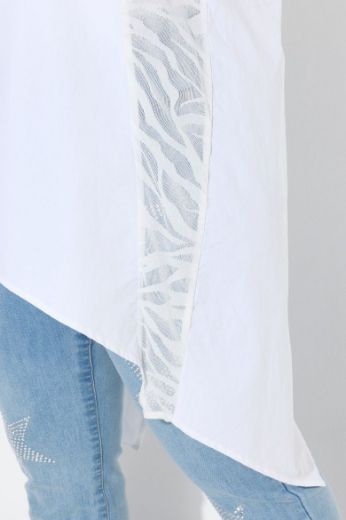 Plus size veliki brojevi Bluza s dodatkom ukrasne čipke za punije