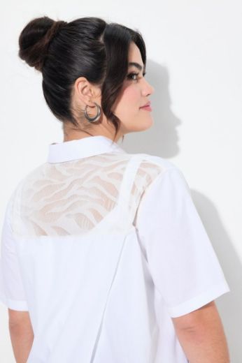 Plus size veliki brojevi Bluza s dodatkom ukrasne čipke za punije