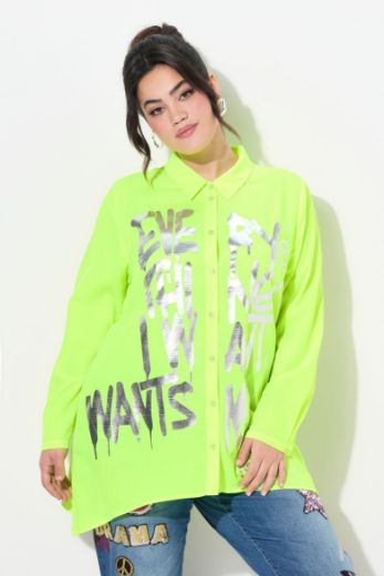 Plus size veliki brojevi Bluza s printom folije za punije