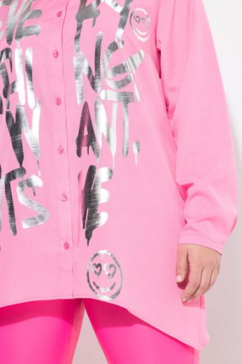 Plus size veliki brojevi Bluza s printom folije za punije