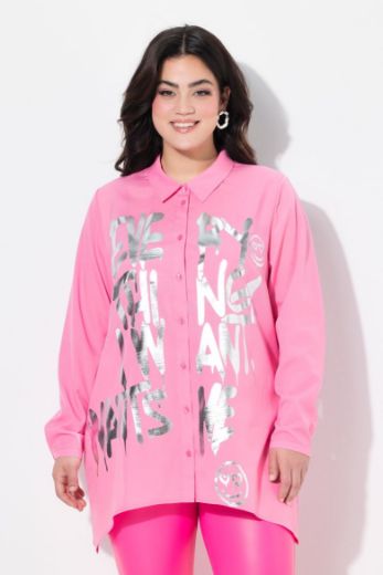 Plus size veliki brojevi Bluza s printom folije za punije