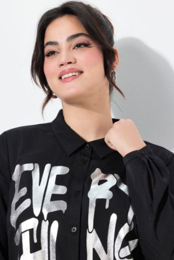 Plus size veliki brojevi Bluza s printom folije za punije