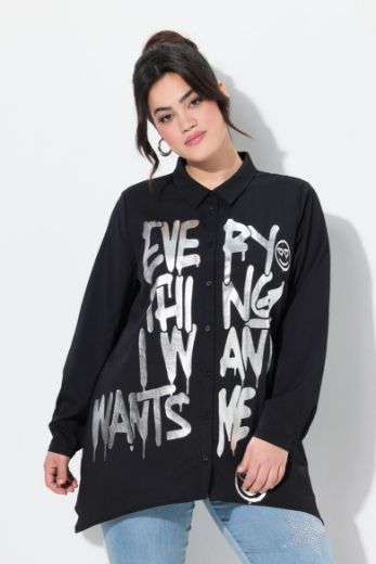 Plus size veliki brojevi Bluza s printom folije za punije