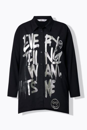 Plus size veliki brojevi Bluza s printom folije za punije