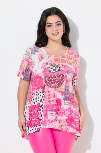 Plus size veliki brojevi Mjica kratkih rukava za punije