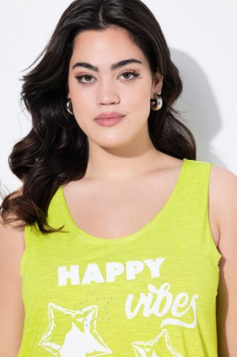 Plus size veliki brojevi Majica bez rukava s ukrasnim kamenčićima za punije