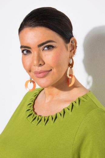 Plus size veliki brojevi Majica kratkih rukava okruglog ovratnika za punije