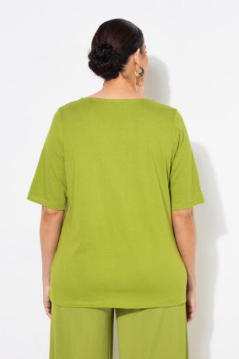 Plus size veliki brojevi Majica kratkih rukava okruglog ovratnika za punije