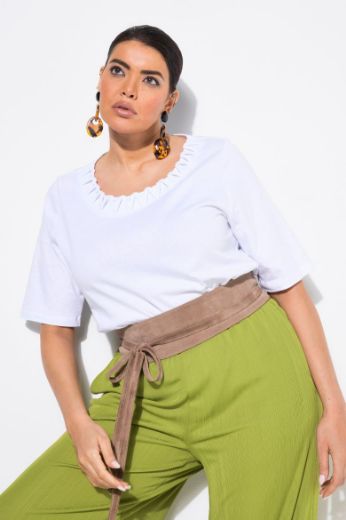 Plus size veliki brojevi Majica kratkih rukava okruglog ovratnika za punije