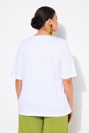 Plus size veliki brojevi Majica kratkih rukava okruglog ovratnika za punije