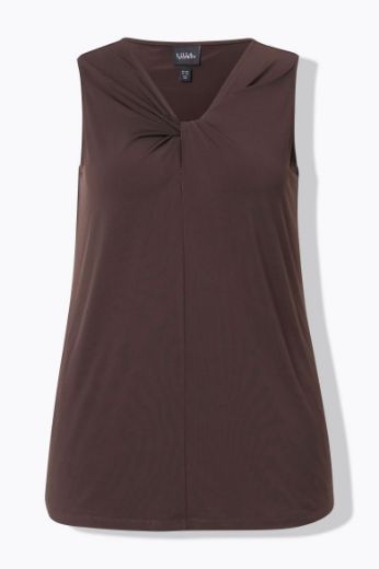 Plus size veliki brojevi Majica bez rukava V ovratnika za punije