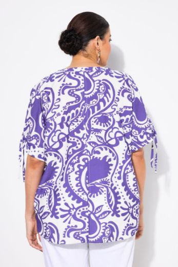 Plus size veliki brojevi Bluza kratkih rukava V ovratnika za punije