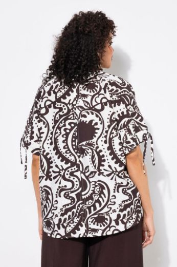 Plus size veliki brojevi Bluza kratkih rukava V ovratnika za punije