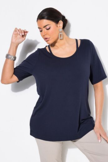 Plus size veliki brojevi Majica kratkih rukava okruglog ovratnika za punije