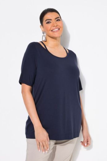 Plus size veliki brojevi Majica kratkih rukava okruglog ovratnika za punije