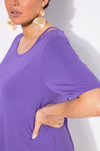 Plus size veliki brojevi Majica kratkih rukava okruglog ovratnika za punije