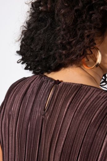 Plus size veliki brojevi Haljina midi bez rukava okruglog ovratnika za punije