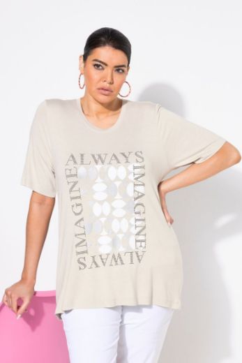 Plus size veliki brojevi Majica kratkih rukava okruglog ovratnika za punije