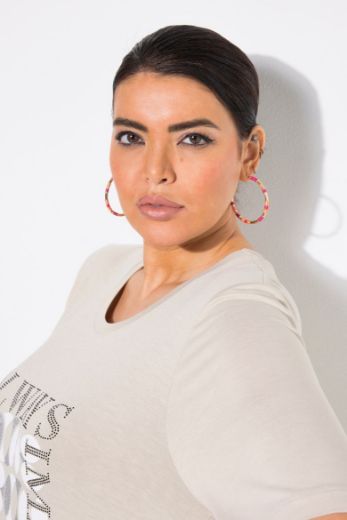 Plus size veliki brojevi Majica kratkih rukava okruglog ovratnika za punije