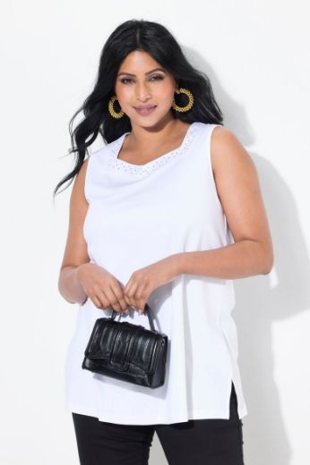 Plus size veliki brojevi Majica bez rukava A kroja za punije