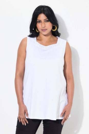 Plus size veliki brojevi Majica bez rukava A kroja za punije