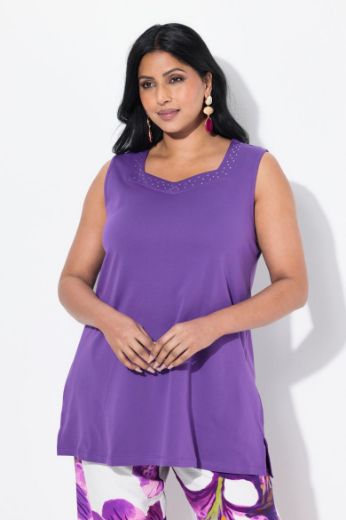 Plus size veliki brojevi Majica bez rukava A kroja za punije