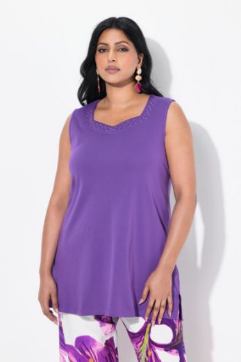 Plus size veliki brojevi Majica bez rukava A kroja za punije