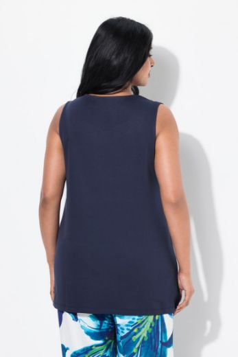 Plus size veliki brojevi Majica bez rukava A kroja za punije