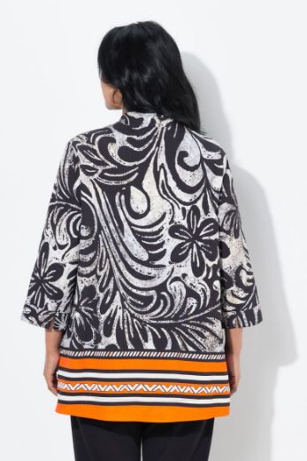 Plus size veliki brojevi Tunika 3/4 rukava A kroja za punije
