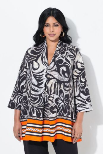 Plus size veliki brojevi Tunika 3/4 rukava A kroja za punije
