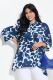 Veliki brojevi Bluza 3/4 rukava cvjetnog uzorka moda za punije