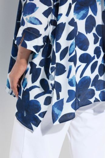 Plus size veliki brojevi Bluza 3/4 rukava cvjetnog uzorka za punije