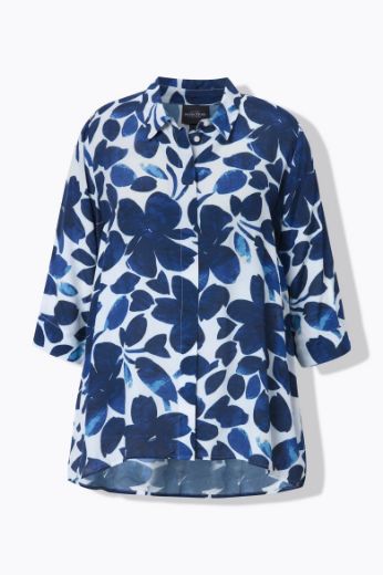 Plus size veliki brojevi Bluza 3/4 rukava cvjetnog uzorka za punije