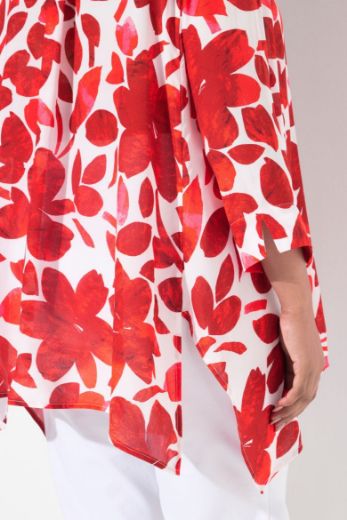 Plus size veliki brojevi Bluza 3/4 rukava cvjetnog uzorka za punije