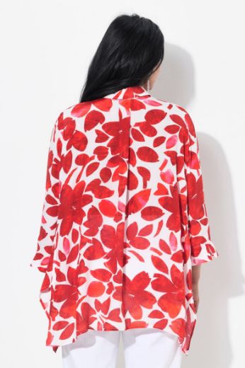 Plus size veliki brojevi Bluza 3/4 rukava cvjetnog uzorka za punije