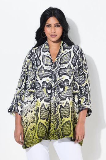 Plus size veliki brojevi Tunika 3/4 rukava A kroja za punije