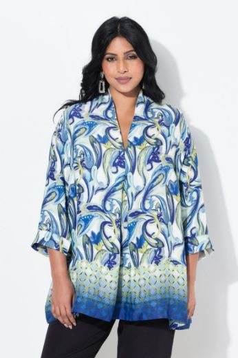 Plus size veliki brojevi Tunika 3/4 rukava A kroja za punije
