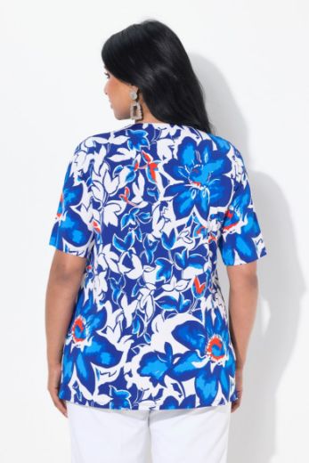 Plus size veliki brojevi Majica kratkih rukava V ovratnika za punije