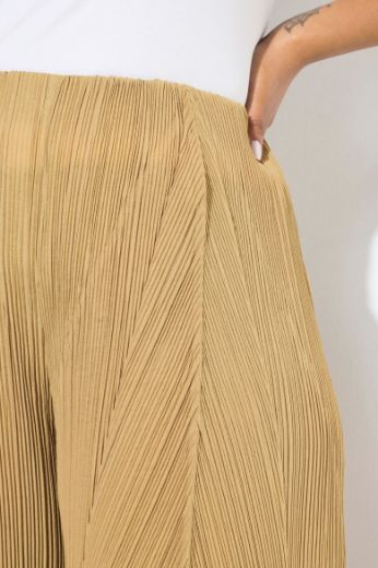 Plus size veliki brojevi Hlače elastičnog struka širokih nogavica za punije