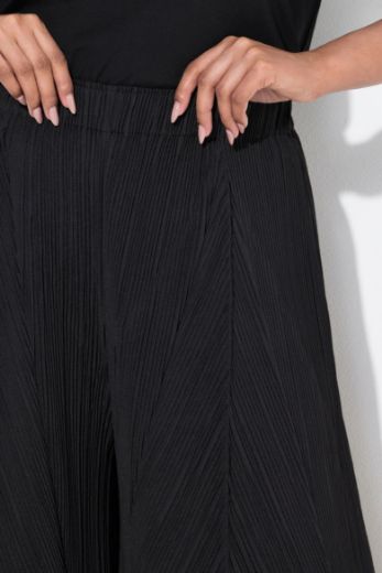 Plus size veliki brojevi Hlače elastičnog struka širokih nogavica za punije