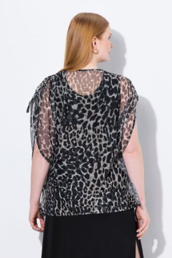 Plus size veliki brojevi Bluza kratkih rukava V ovratnika za punije