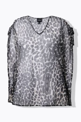 Plus size veliki brojevi Bluza kratkih rukava V ovratnika za punije